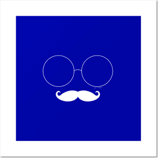 Glasses Mustachio Posters and Art